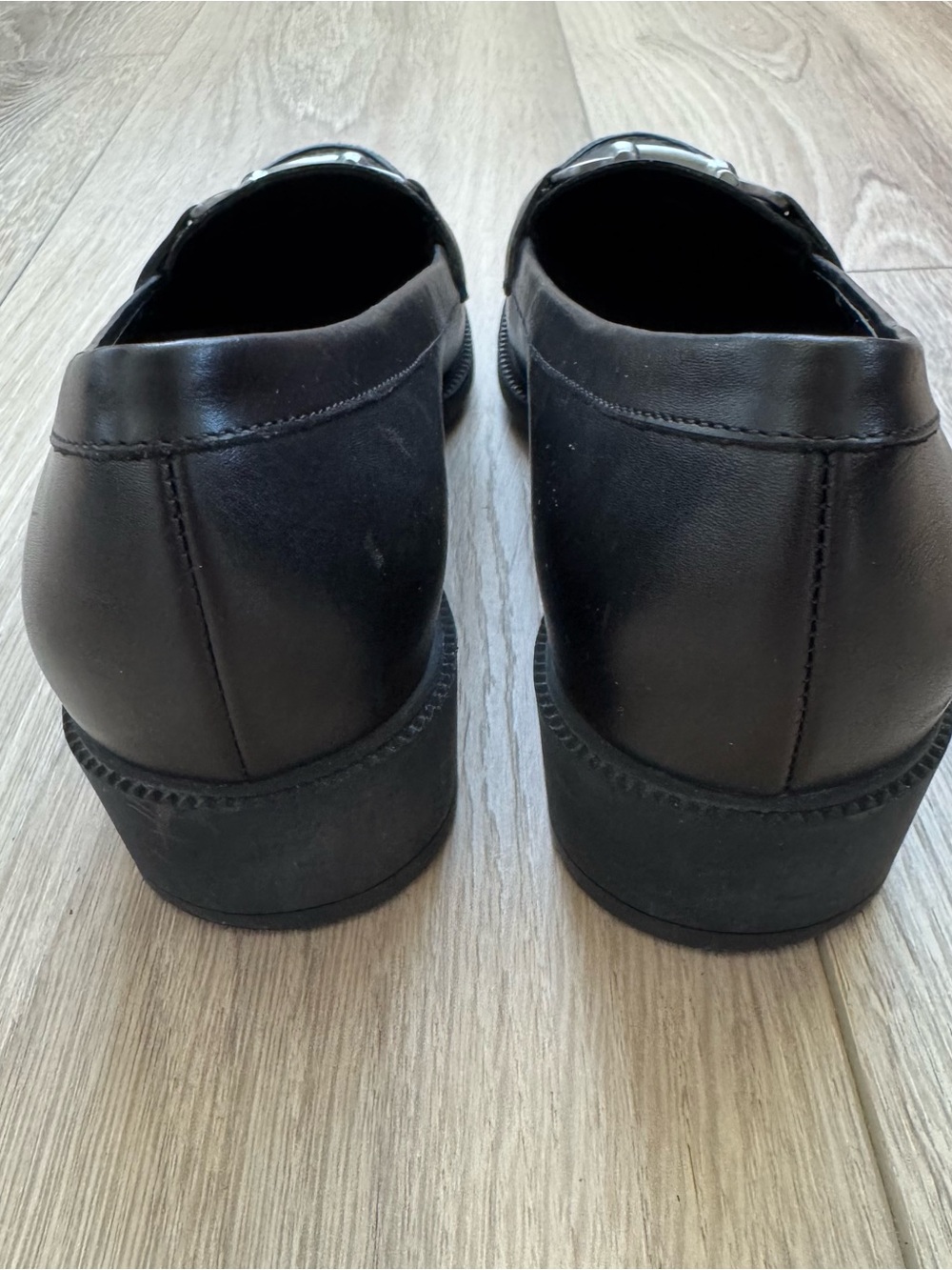 Salvatore Ferragamo Black Leather Gancini Bit Loafers - Picture 6 of 8